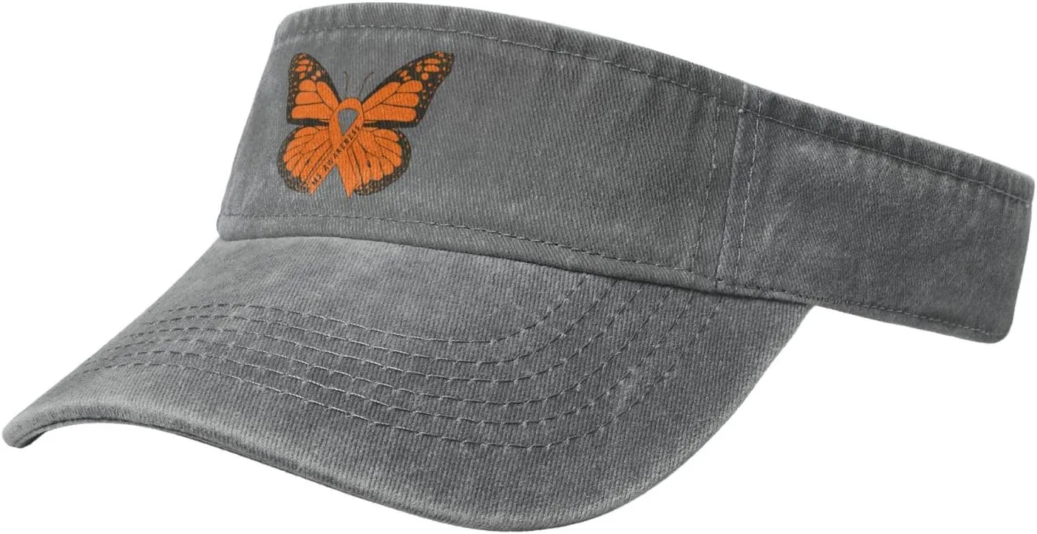 Ms Multiple Sclerosis Awareness Sport Sun Visor Hat Cotton Ball Caps Empty Top Baseball Sun Cap for Men Women
