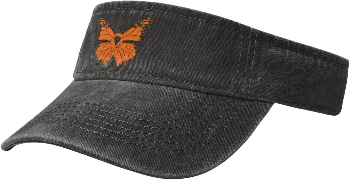 Ms Multiple Sclerosis Awareness Sport Sun Visor Hat Cotton Ball Caps Empty Top Baseball Sun Cap for Men Women