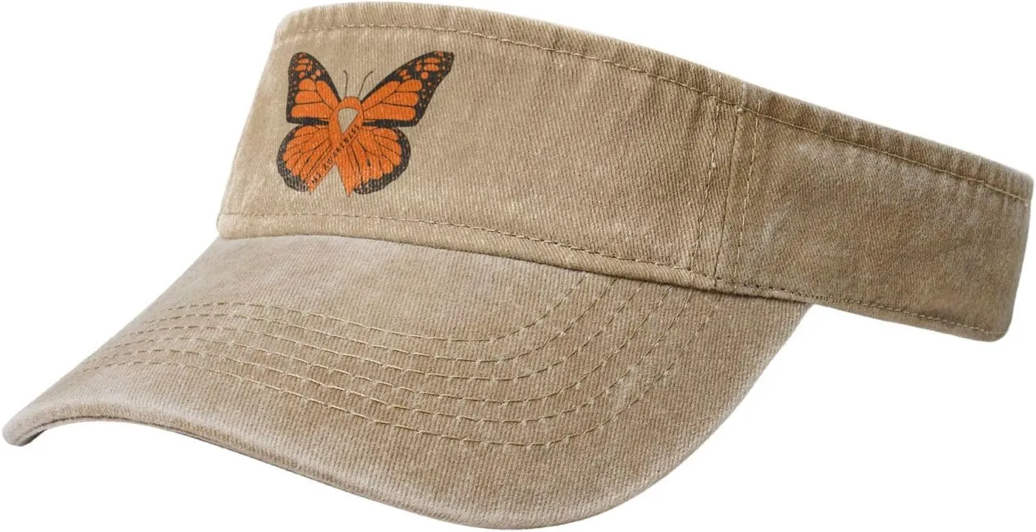 Ms Multiple Sclerosis Awareness Sport Sun Visor Hat Cotton Ball Caps Empty Top Baseball Sun Cap for Men Women