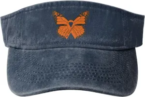 Ms Multiple Sclerosis Awareness Sport Sun Visor Hat Cotton Ball Caps Empty Top Baseball Sun Cap for Men Women
