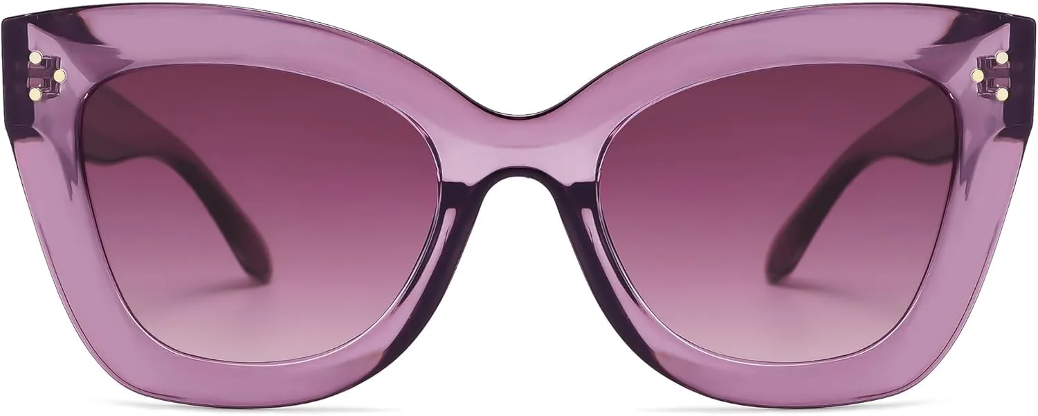 Oversized Cat Eye Sunglasses for Women Retro Square Cateye Style Sunnies AP3660