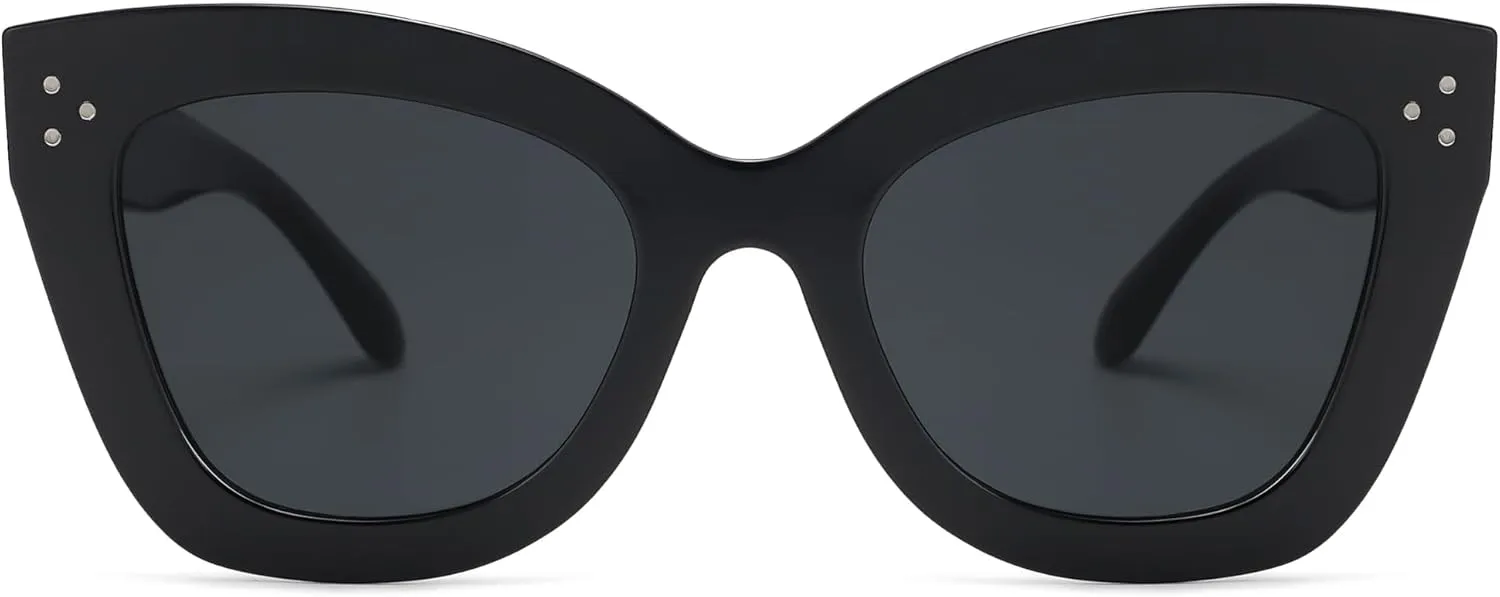Oversized Cat Eye Sunglasses for Women Retro Square Cateye Style Sunnies AP3660