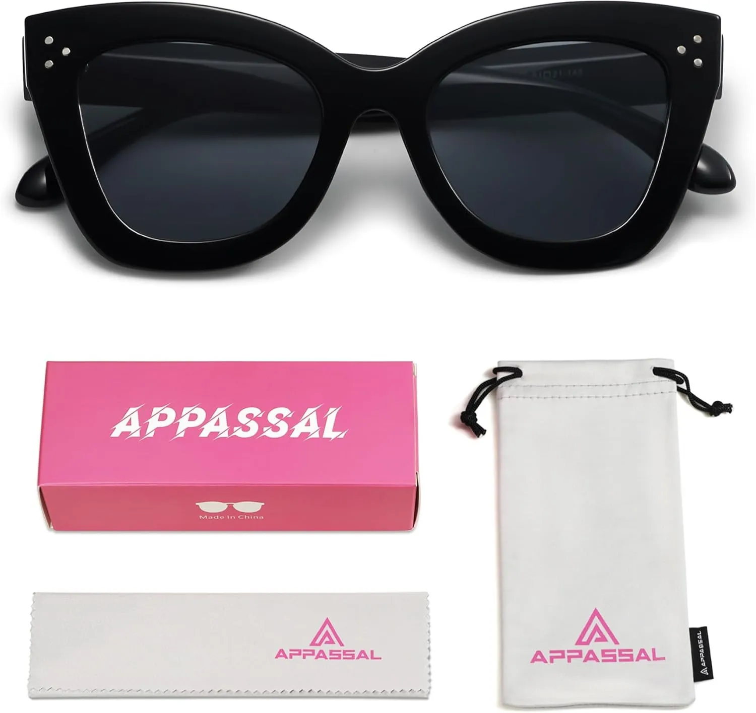 Oversized Cat Eye Sunglasses for Women Retro Square Cateye Style Sunnies AP3660