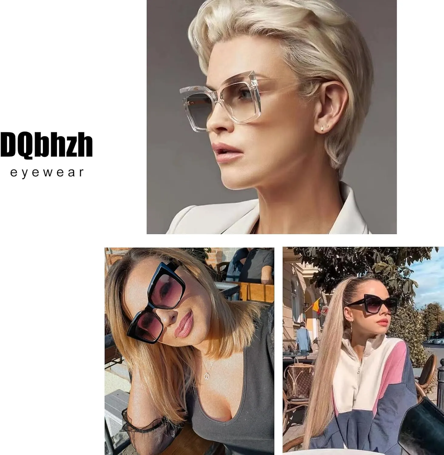 Oversized Luxury Cat Eye Sunglasses for Women Men Trendy Retro Sun Glasses UV Protection Shades