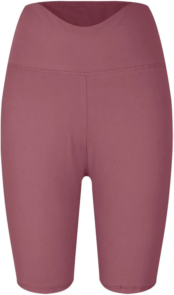 Plus Size Biker Shorts with Pockets for Women-High Waisted Athletic Leggings Bike Shorts for Yoga Workout