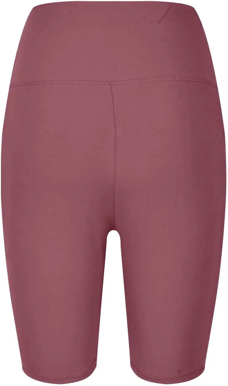 Plus Size Biker Shorts with Pockets for Women-High Waisted Athletic Leggings Bike Shorts for Yoga Workout