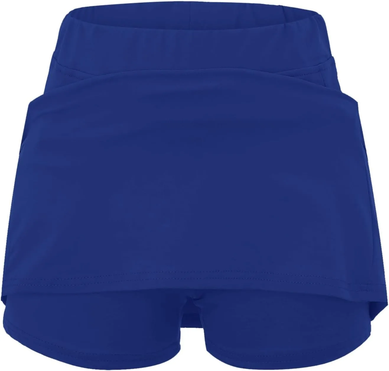 Plus Size Swim Skirt Womens Casual Solid Tennis Pocket Skirt Yoga Sport Active Skirt Shorts Skirt Costume Skater