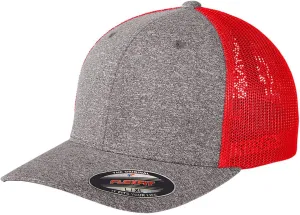 Port Authority Flexfit Melange Mesh Back Trucker Cap