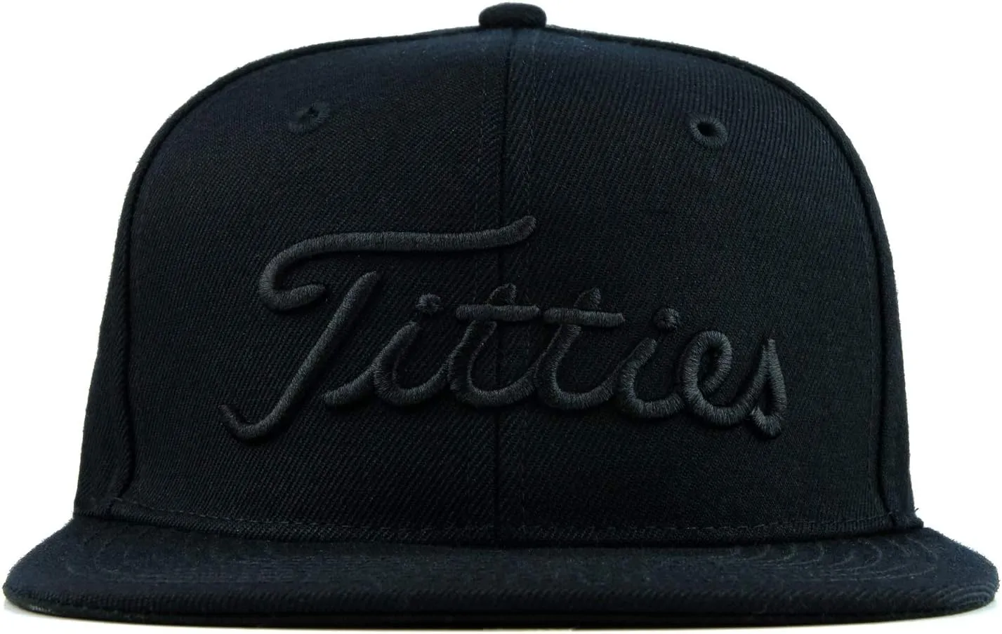 Power Golf Original Titties Golf Snapback Hat – Golf Cap PGA Flat Bill Brim – One Size, Universal Fit