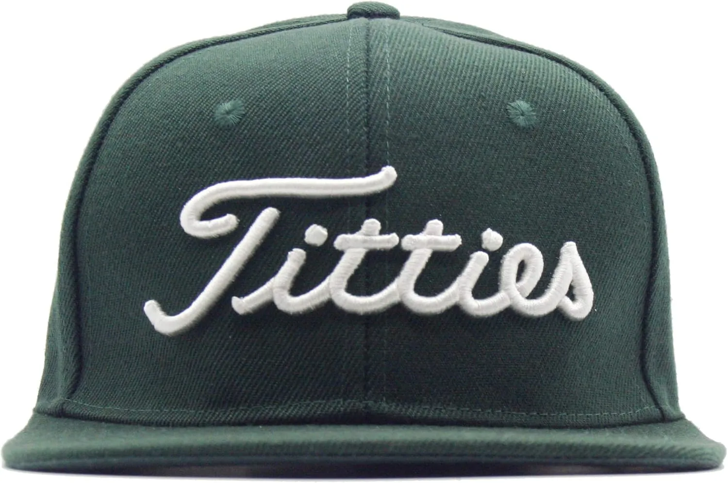 Power Golf Original Titties Golf Snapback Hat – Golf Cap PGA Flat Bill Brim – One Size, Universal Fit