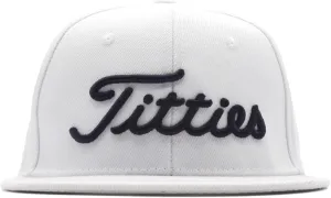 Power Golf Original Titties Golf Snapback Hat – Golf Cap PGA Flat Bill Brim – One Size, Universal Fit