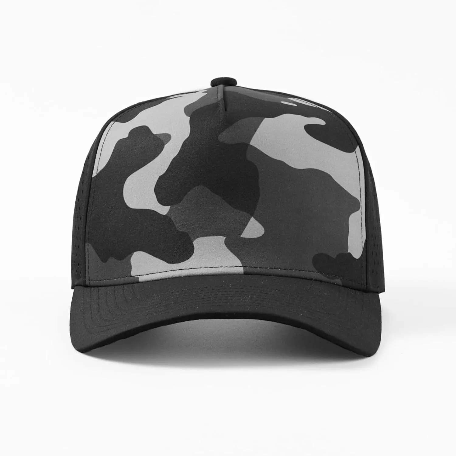Quick-Dry Snapback Hats, 5-Panel Water-Resistant Mesh Baseball Caps for Men & Women, Golf, Running or Workouts