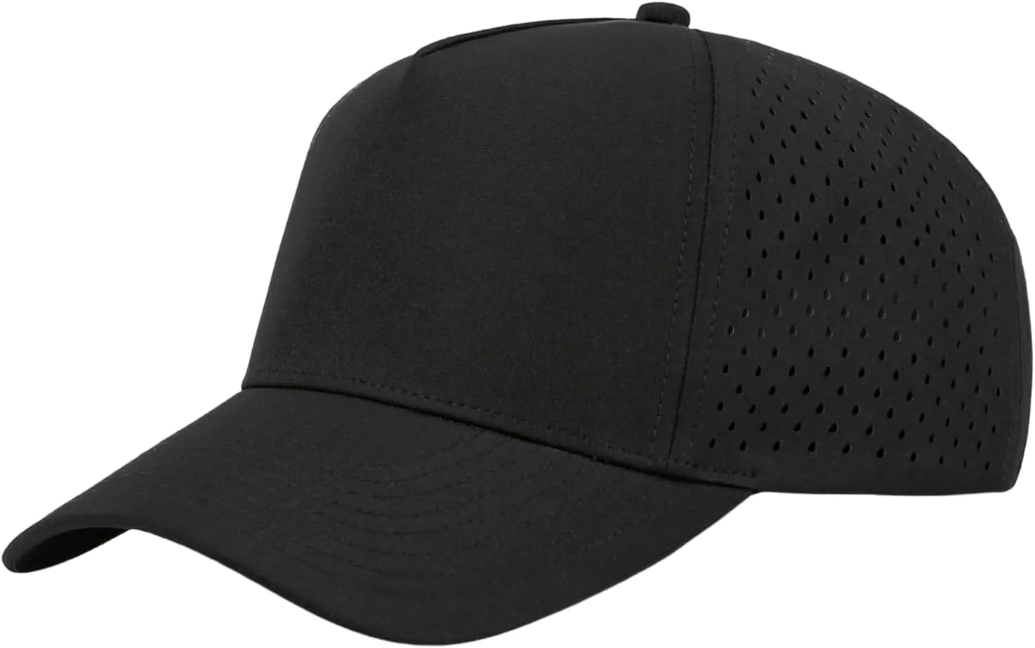 Quick-Dry Snapback Hats, 5-Panel Water-Resistant Mesh Baseball Caps for Men & Women, Golf, Running or Workouts