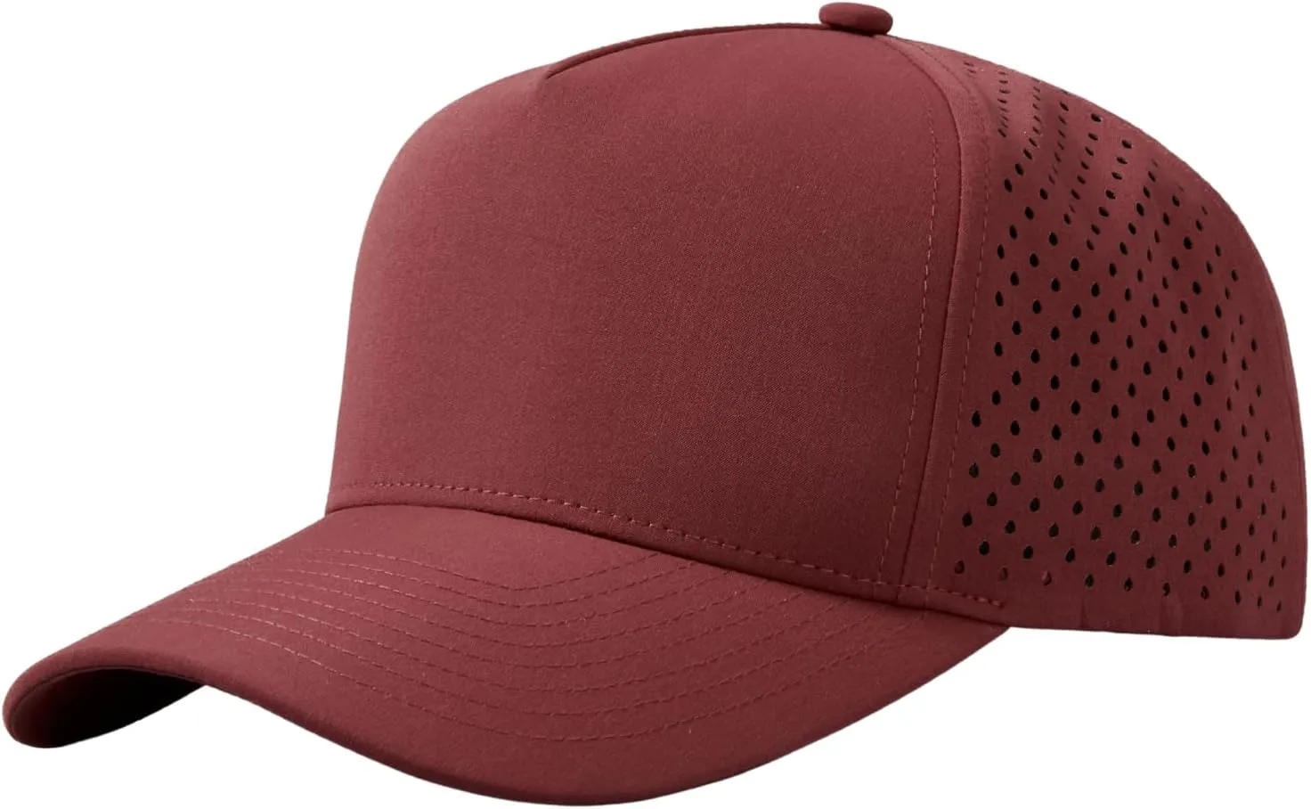 Quick-Dry Snapback Hats, 5-Panel Water-Resistant Mesh Baseball Caps for Men & Women, Golf, Running or Workouts