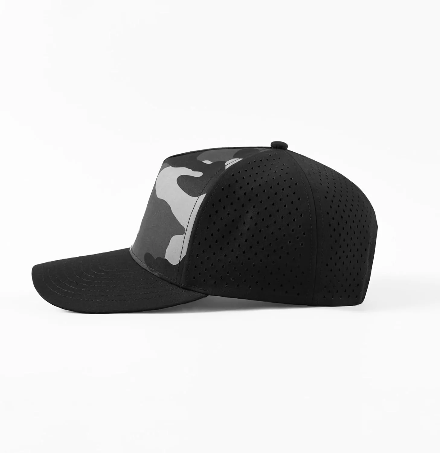 Quick-Dry Snapback Hats, 5-Panel Water-Resistant Mesh Baseball Caps for Men & Women, Golf, Running or Workouts