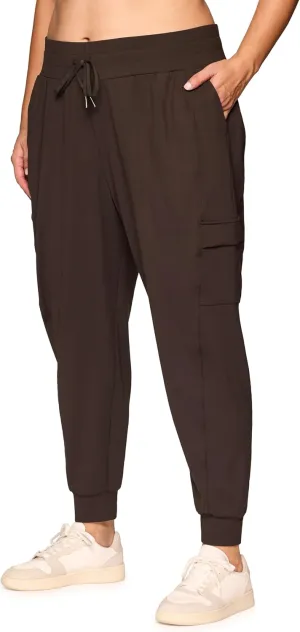 RBX Activewear Women's Plus Size Jogger Pant Cargo Pants, Lightweight Buttery Soft Full Length Jogger Sweatpants with Pockets