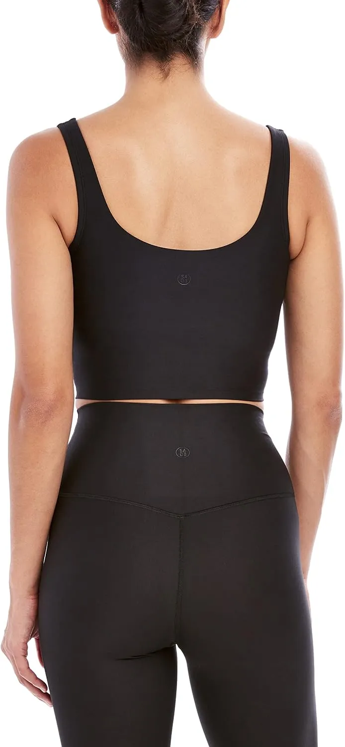 Sage Collective Women's Sports Bra – Wirefree, Removable Pads, Yoga, Pilates, Running, Workouts, Cycling, Casual Wear