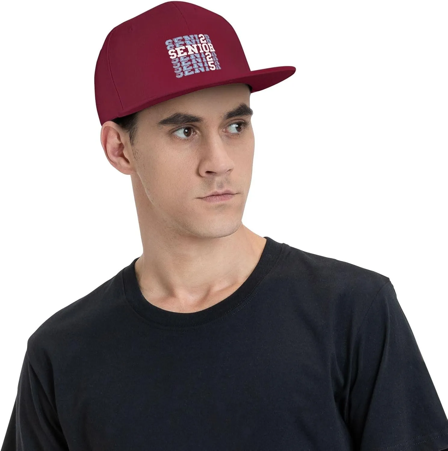 Senior Class of 2025 Baseball Cap Flat Bill Hats Trucker Hat for Men Women Snapback Hat