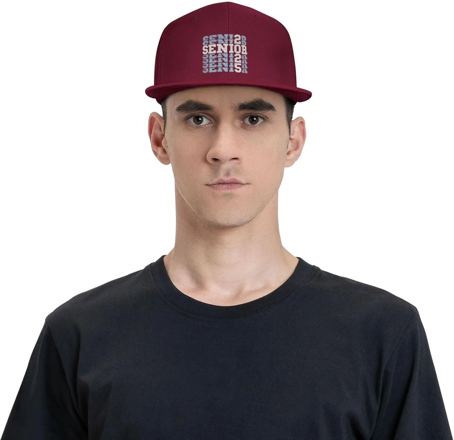 Senior Class of 2025 Baseball Cap Flat Bill Hats Trucker Hat for Men Women Snapback Hat