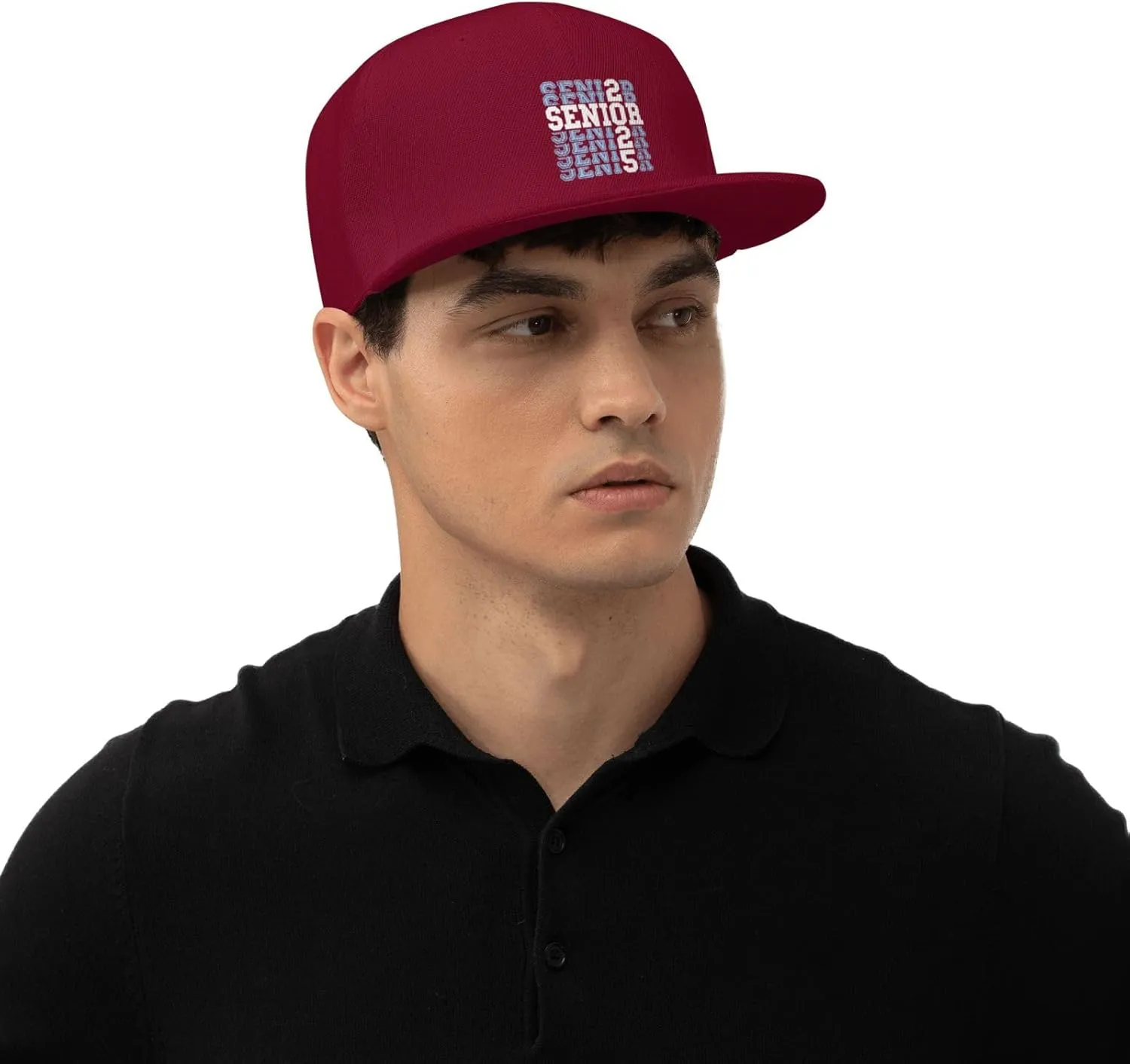 Senior Class of 2025 Baseball Cap Flat Bill Hats Trucker Hat for Men Women Snapback Hat