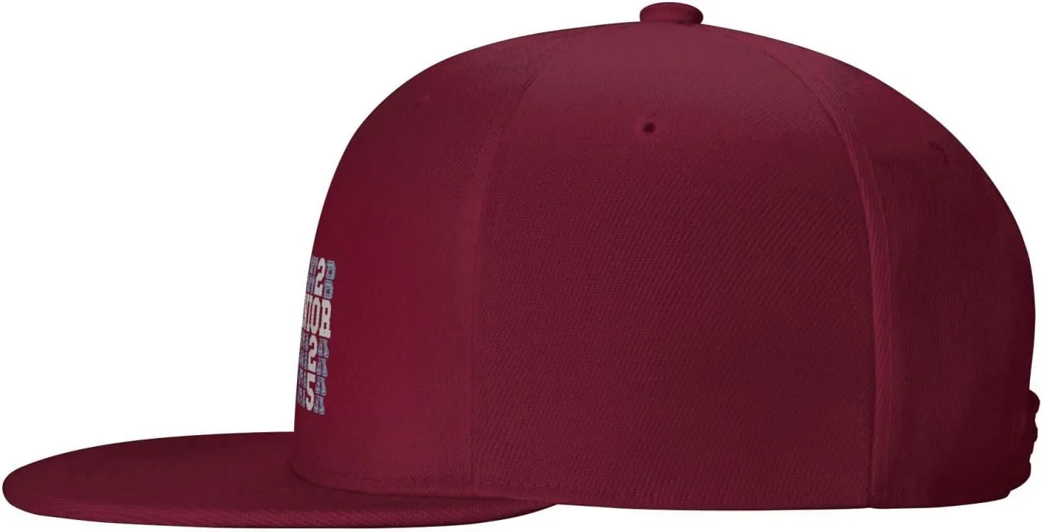 Senior Class of 2025 Baseball Cap Flat Bill Hats Trucker Hat for Men Women Snapback Hat