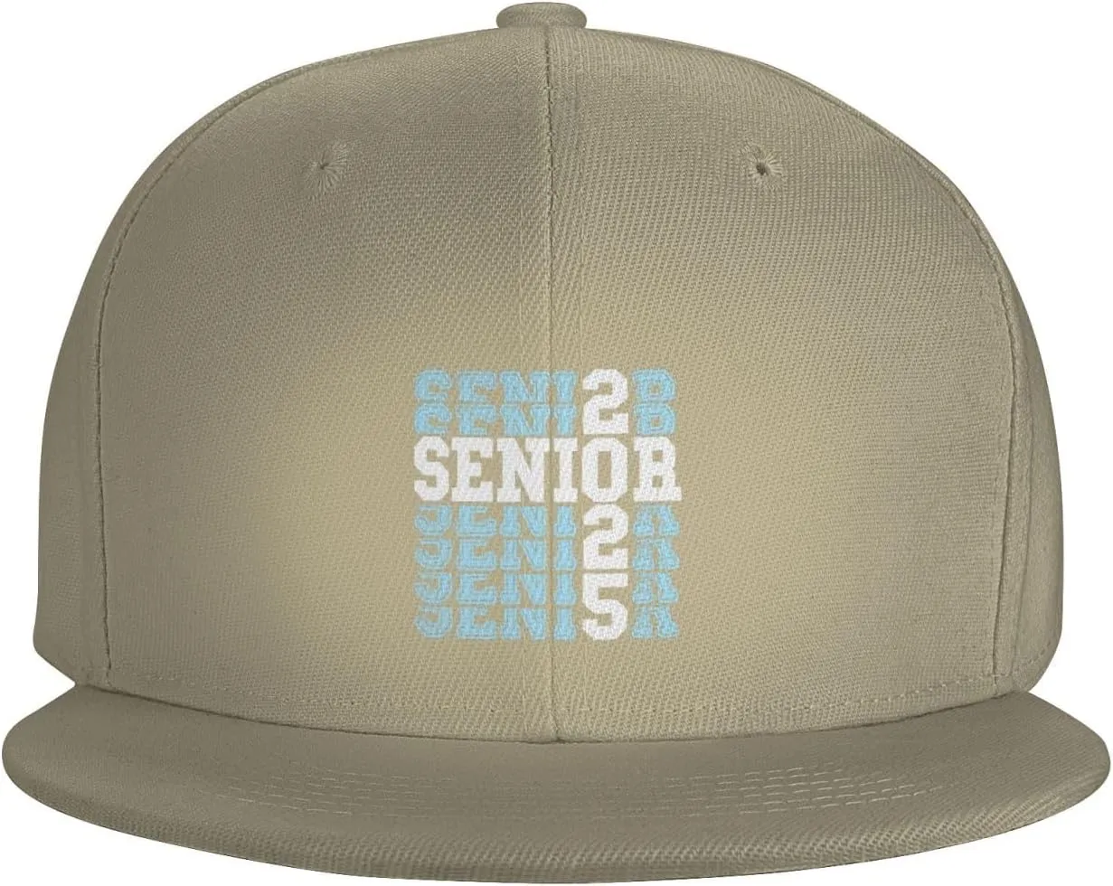 Senior Class of 2025 Baseball Cap Flat Bill Hats Trucker Hat for Men Women Snapback Hat