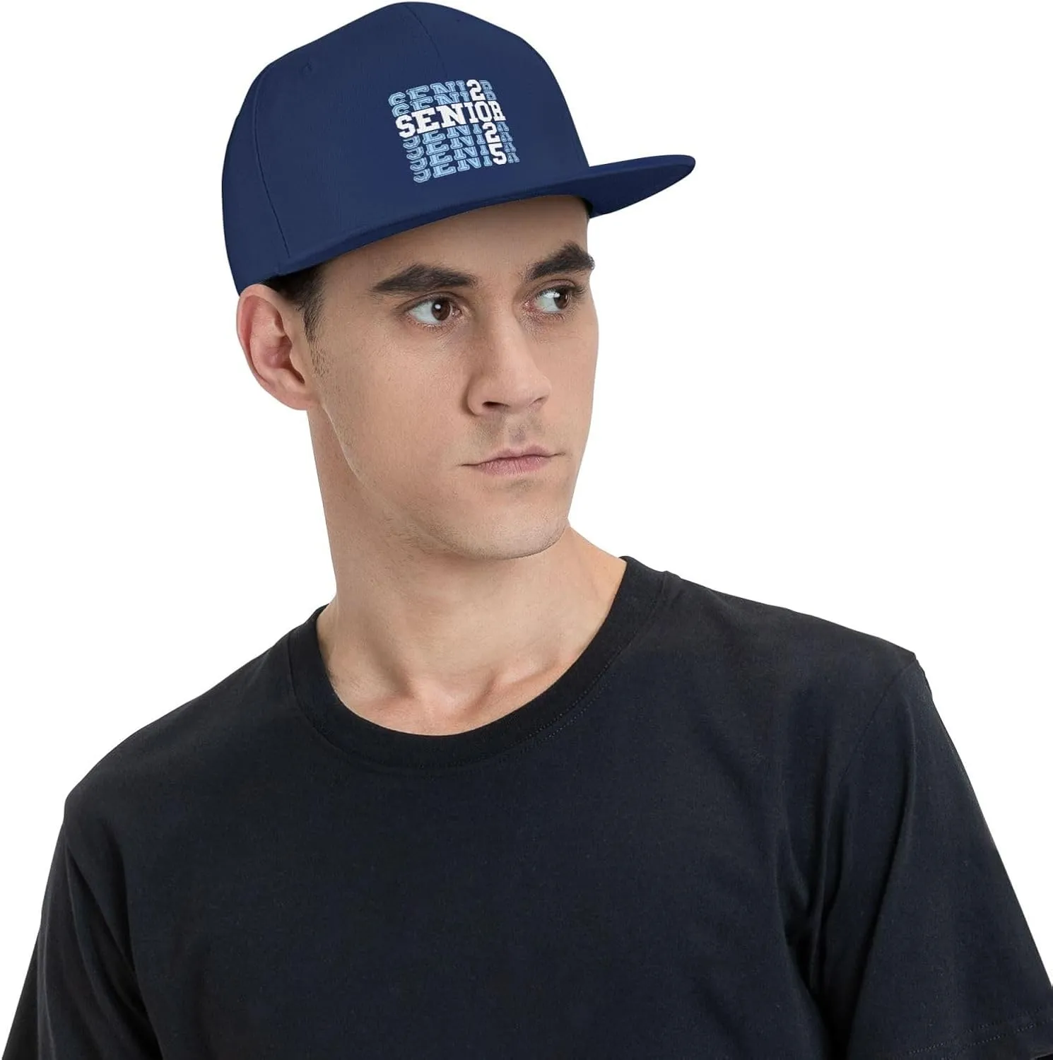 Senior Class of 2025 Baseball Cap Flat Bill Hats Trucker Hat for Men Women Snapback Hat