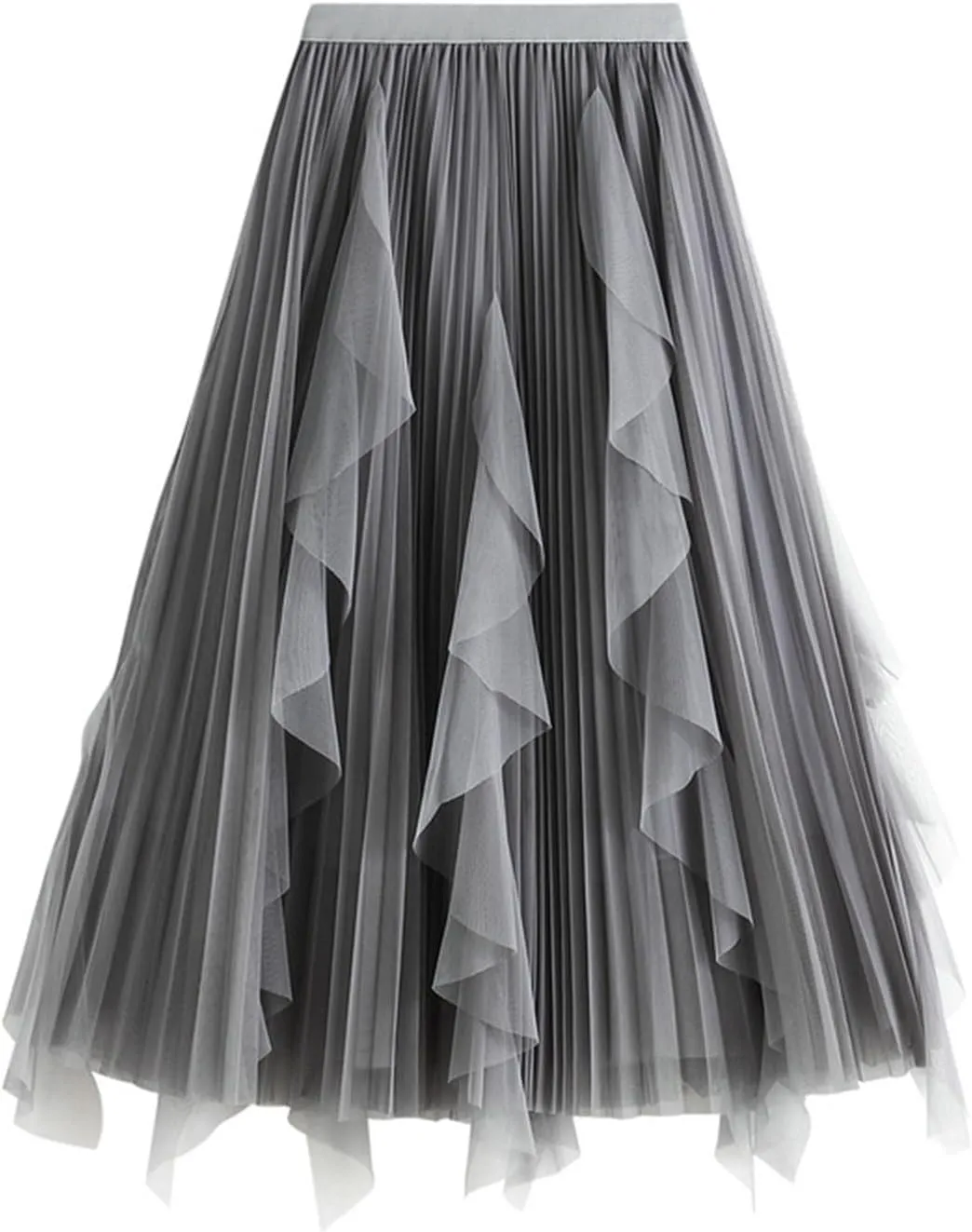 Skirt for Women Elastic Waist Tiered Maxi Skirt A-Line High Waist Long Skirt Bohemian Print Casual Beach Outfits
