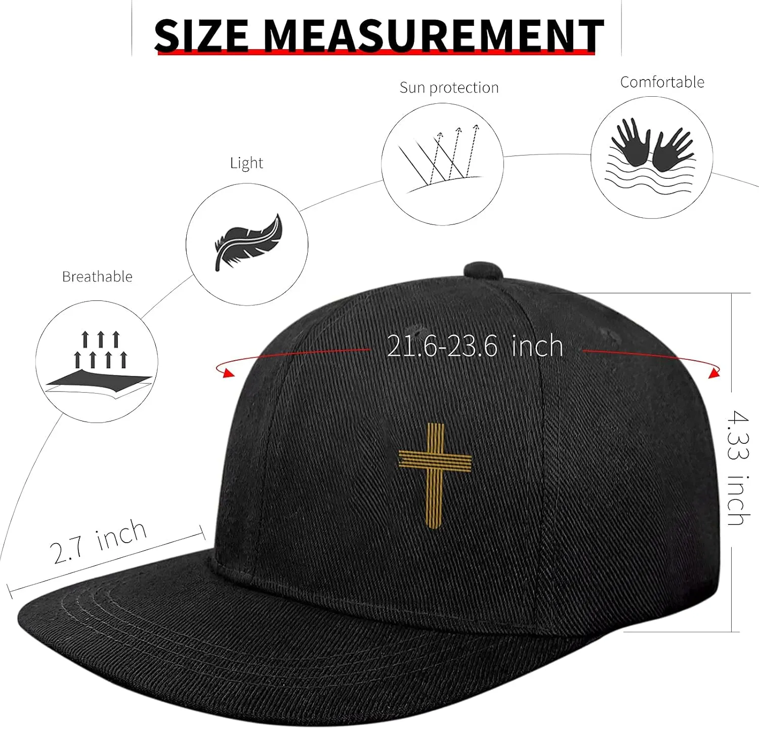 Snapback Hats for Mens Skull Hat Flat Bill Gorras Planas para Hombres Black Snap Backpack Brim Baseball Cap