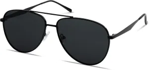 SOJOS Retro Oversized Aviator Polarized Sunglasses for Women Men Classic Large Metal Sun Glasses SJ1207A