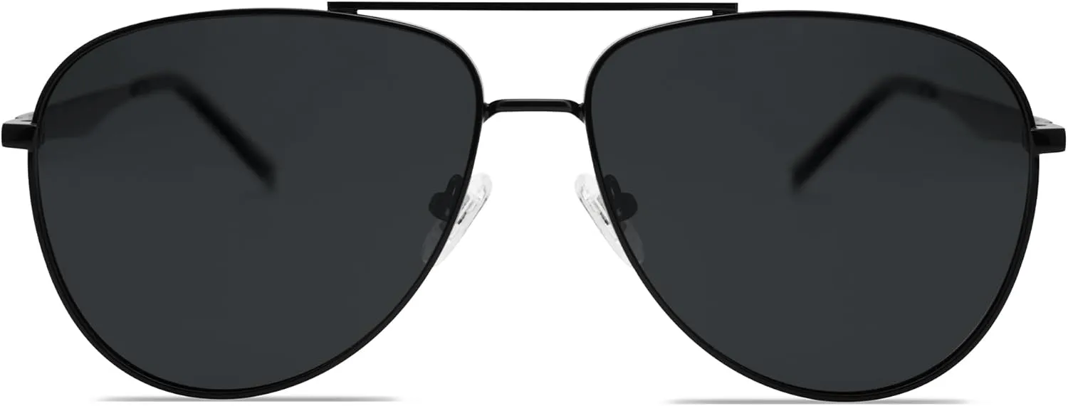 SOJOS Retro Oversized Aviator Polarized Sunglasses for Women Men Classic Large Metal Sun Glasses SJ1207A