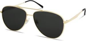 SOJOS Retro Oversized Aviator Polarized Sunglasses for Women Men Classic Large Metal Sun Glasses SJ1207A