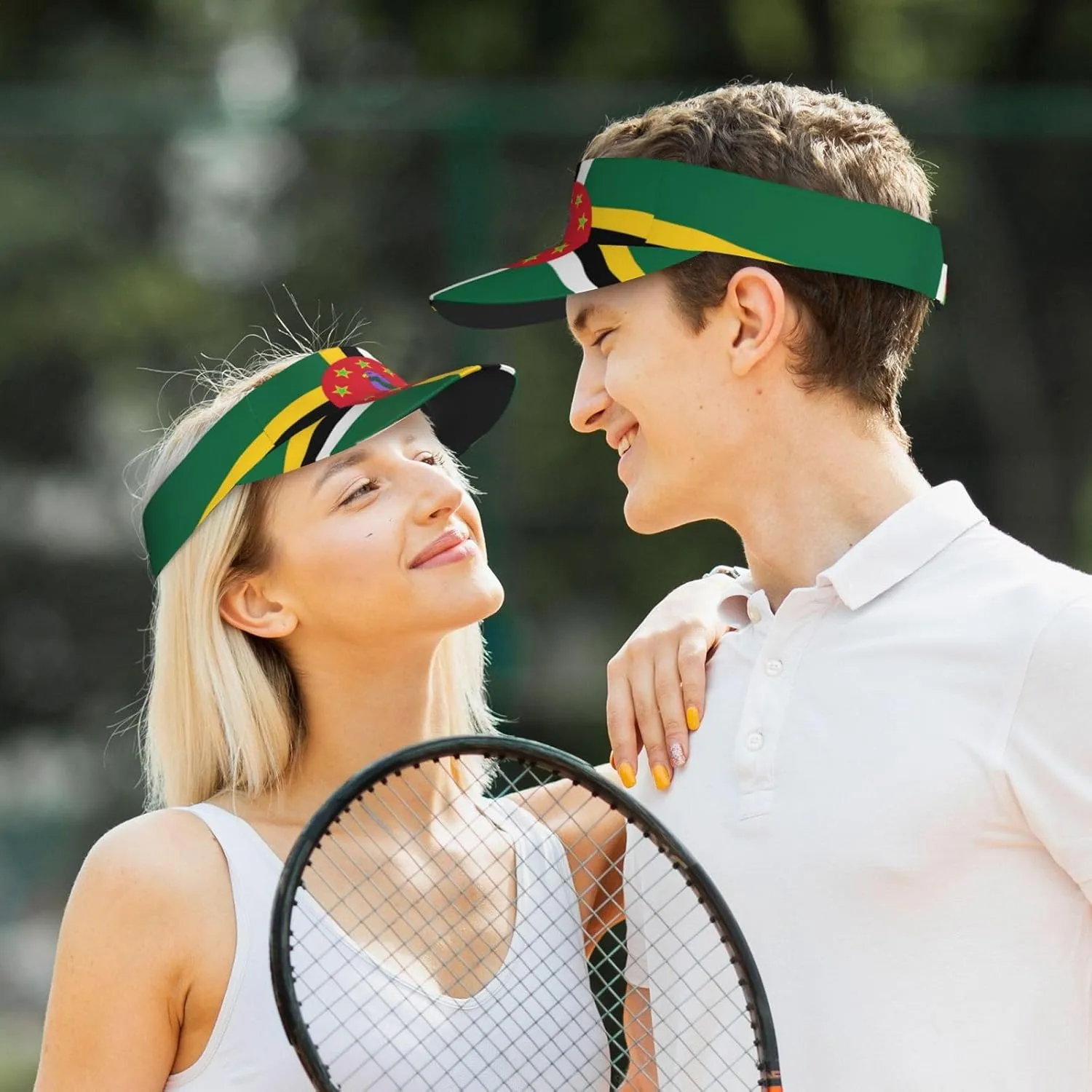 South Africa Flag Sun Visors Hat Golf Tennis Visor for Women Men - Summer Wide Brim Ponytail Beach Hats Adjustable