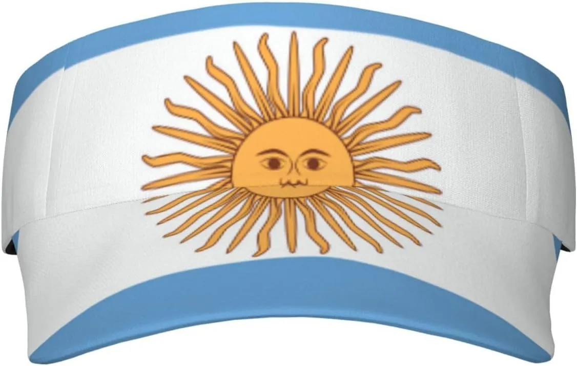 South Africa Flag Sun Visors Hat Golf Tennis Visor for Women Men - Summer Wide Brim Ponytail Beach Hats Adjustable