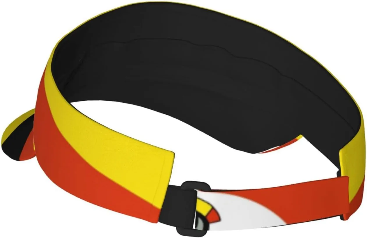 South Africa Flag Sun Visors Hat Golf Tennis Visor for Women Men - Summer Wide Brim Ponytail Beach Hats Adjustable