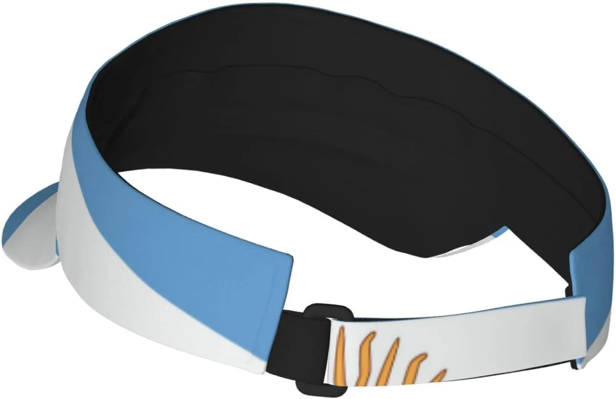 South Africa Flag Sun Visors Hat Golf Tennis Visor for Women Men - Summer Wide Brim Ponytail Beach Hats Adjustable