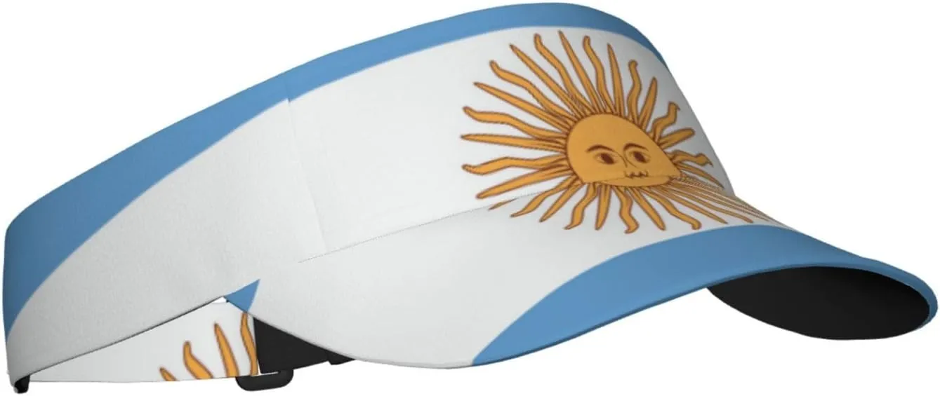 South Africa Flag Sun Visors Hat Golf Tennis Visor for Women Men - Summer Wide Brim Ponytail Beach Hats Adjustable