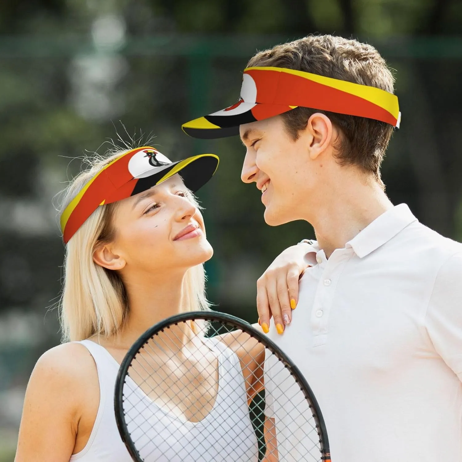 South Africa Flag Sun Visors Hat Golf Tennis Visor for Women Men - Summer Wide Brim Ponytail Beach Hats Adjustable