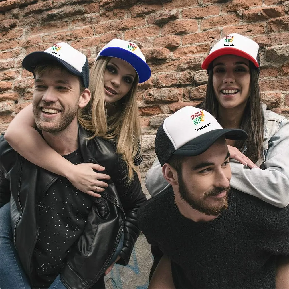 Speedy Pros Trucker Hat Tequila Made Me Do It Snapback Baseball Cap for Men & Women