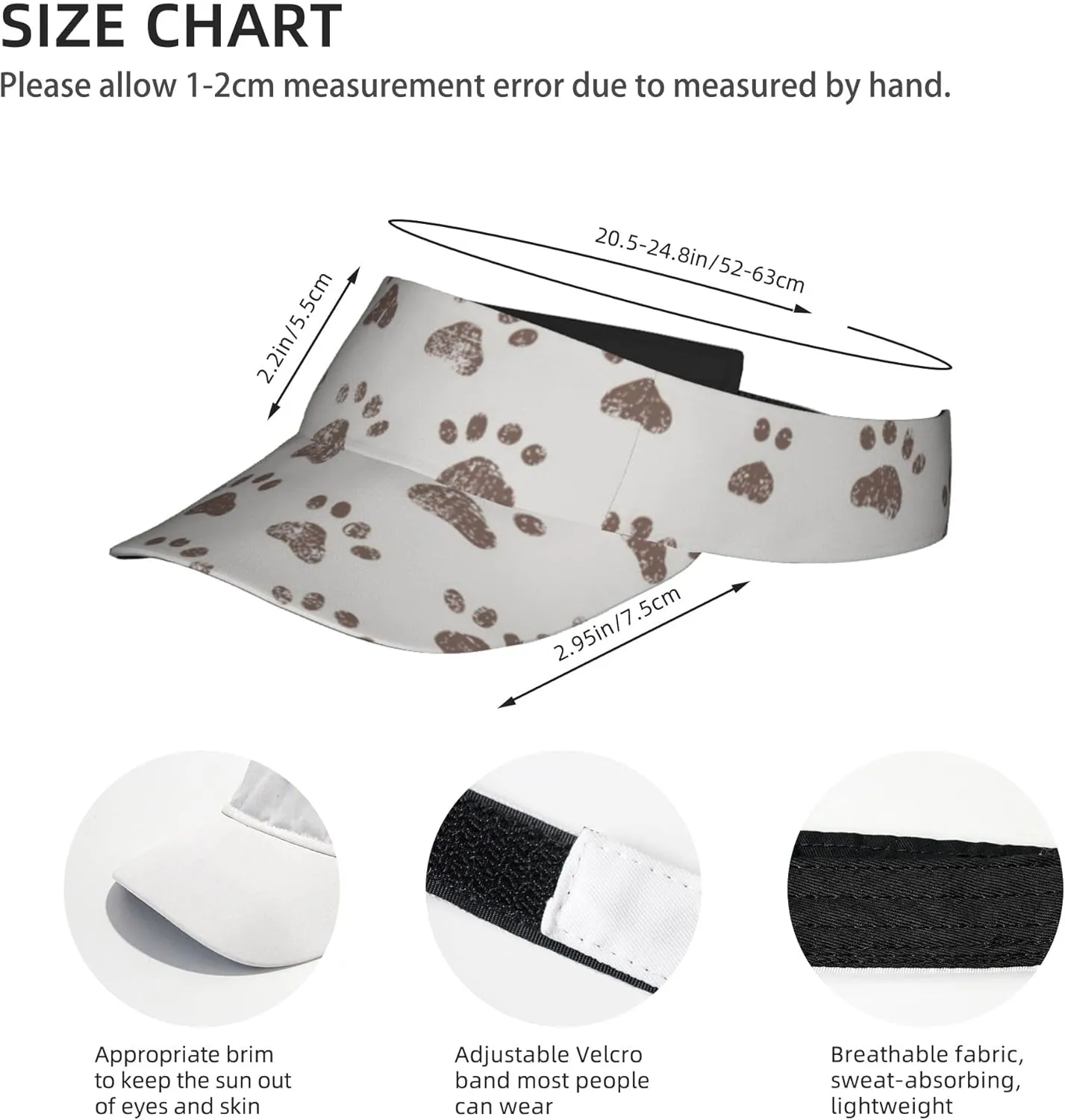 Sports Sun Visor Hats Adjustable Sun Visor Caps for Women and Men