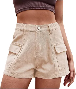 Stretch Jean Shorts for Women Summer Casual High Waisted Denim Shorts Trendy Dressy Outdoor and Work Wear Jean Shorts