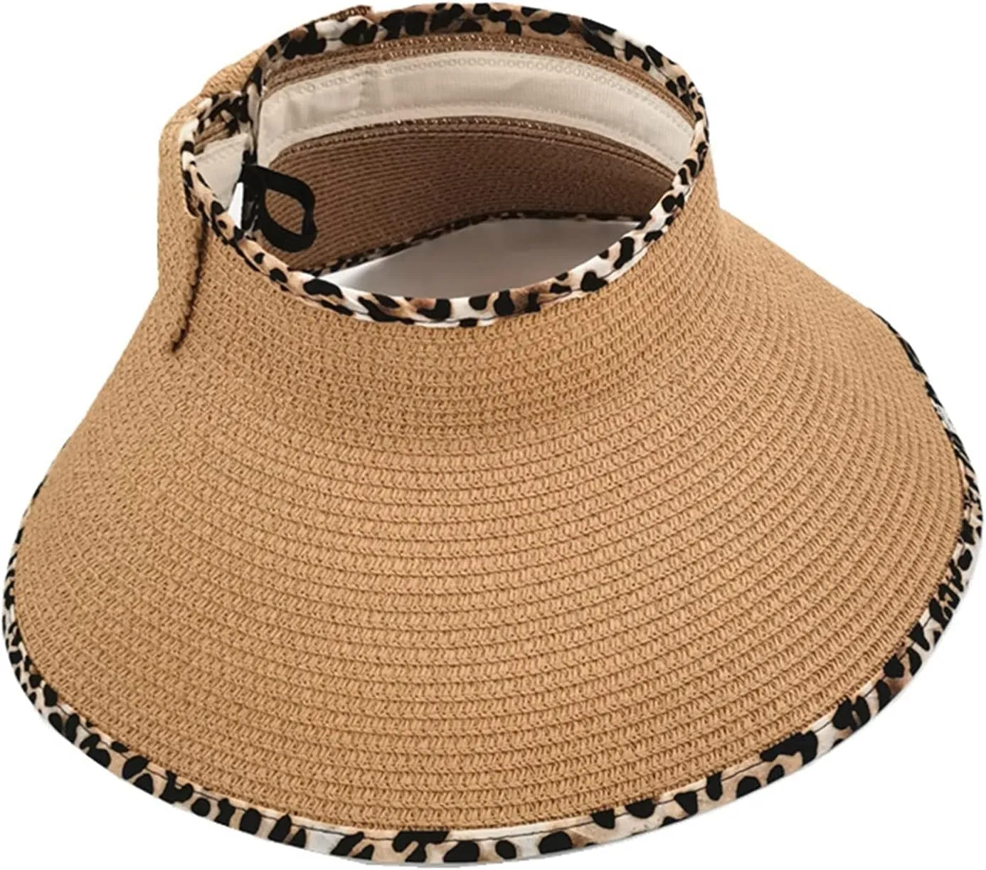 Sun Hats for Women Wide Brim Bow Sun Straw Hat Visor Summer Beach Outdoor Foldable Womens Cap