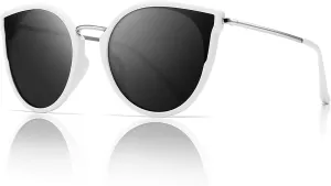 SUNGAIT Oversized Vintage Polarized Cat Eye Sunglasses for Women UV400
