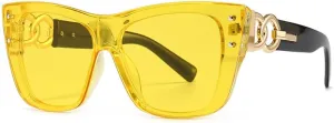 Sunglasses For Women Vintage Oversized One Piece Gradient Sun Glasses Female Cat Eye Shades