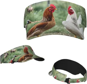 Sunscreen Visor Hats for Women Men Adjustable Empty Top Beach Cap Husky Dog Sun Hat Outdoor Sports