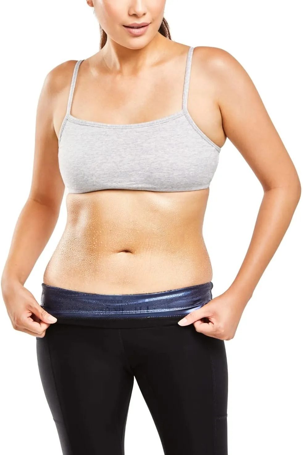 Sweat Shaper High Rise Leggings, Compression Slimming Leggings, High Waisted Sauna, Tummy Control, Body Sculpting Yoga Pants