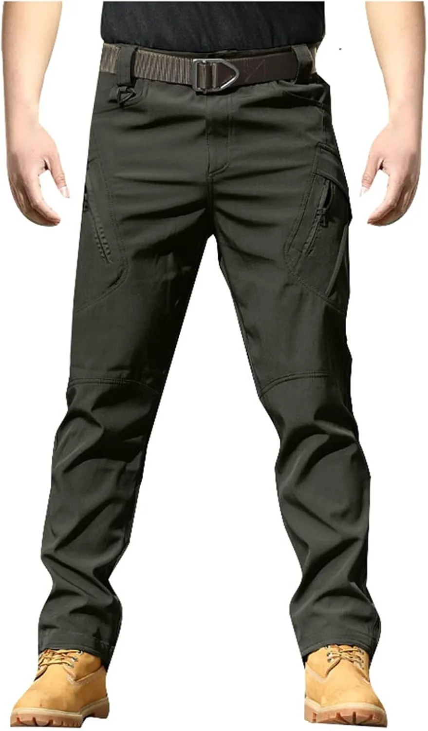 Tactical Cargo Pants for Men Lightweight Multi Pockets Trousers Outdoor Hiking Pants Slim Fit Overalls