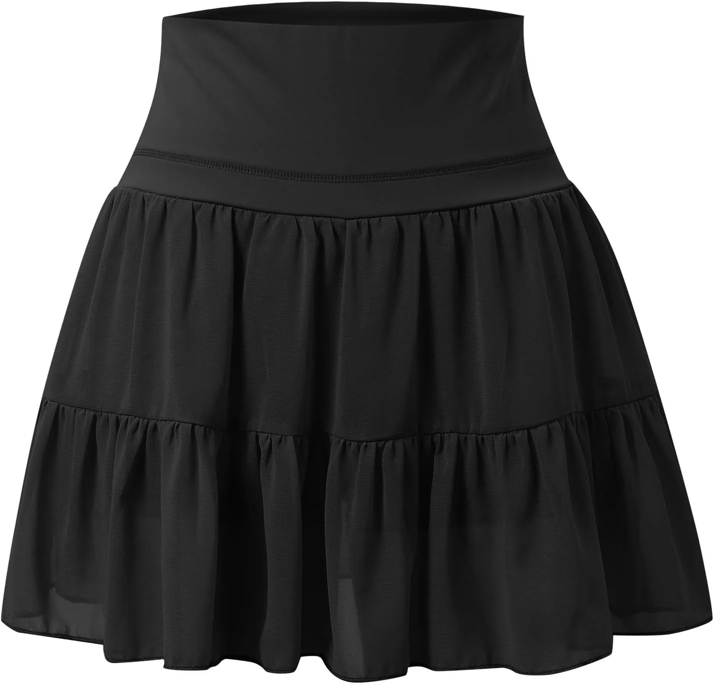 Tennis Skirts for Women with Shorts High Elastic Waist Ruffles Workout Running Skirts with Pocket Sports Athletic Skorts