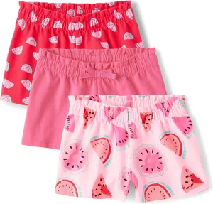 The Children's Place Baby Girls' and Toddler Assorted Pull on Paper Bag Shorts