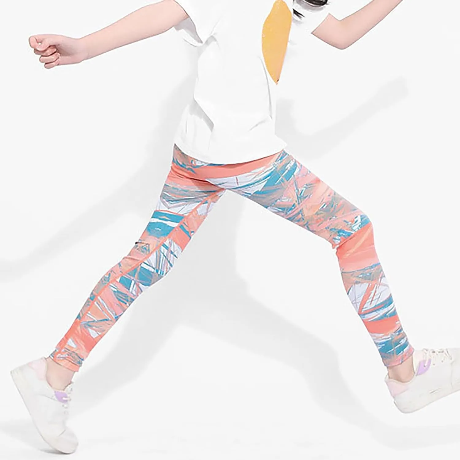 Toddler Girls Yoga Leggings Cute Printed Stretch Slim Pants Kids Skinny Soft Dance Pants Ankle Length Tights